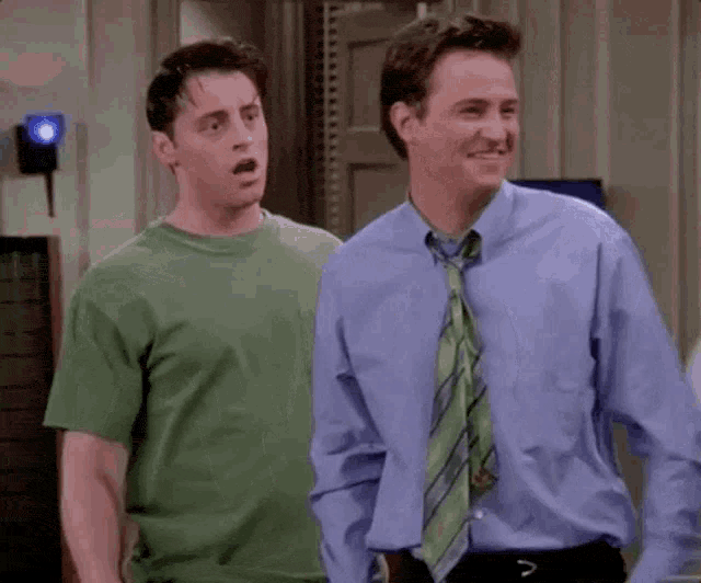 A humorous animated GIF from the television show Friends showing a character expressing frustration or exasperation, likely Matthew Perry's Chandler Bing making an annoyed facial expression or gesture. This reaction perfectly captures how Kenyan internet users feel when interrupted by unwanted advertisements while trying to read content, watch videos, or browse social media. The image reinforces how interruption marketing creates negative associations, making customers more likely to skip, block, or ignore promotional messages rather than engage with them.
