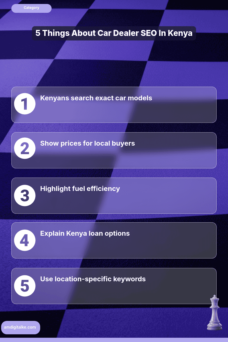 car dealership seo ranking for makes-infographic-kenya