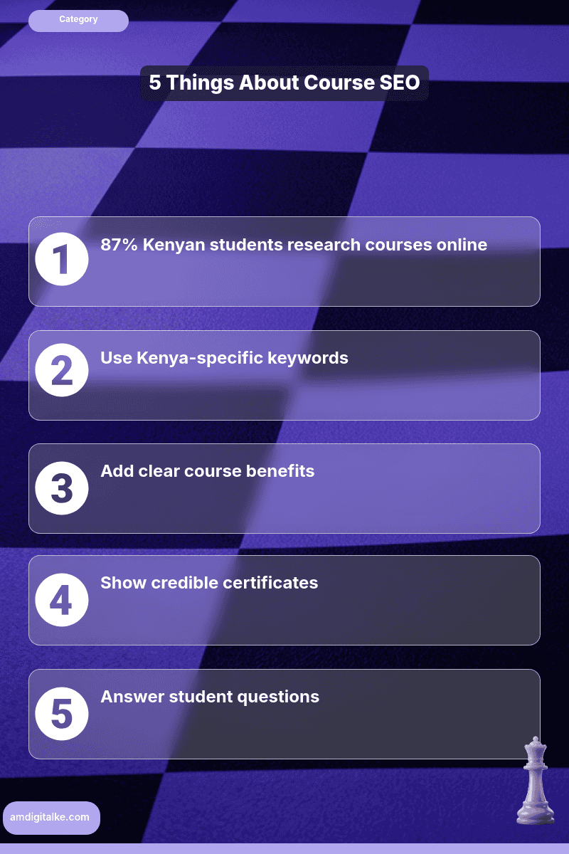 course page optimisation seo for online-infographic-kenya