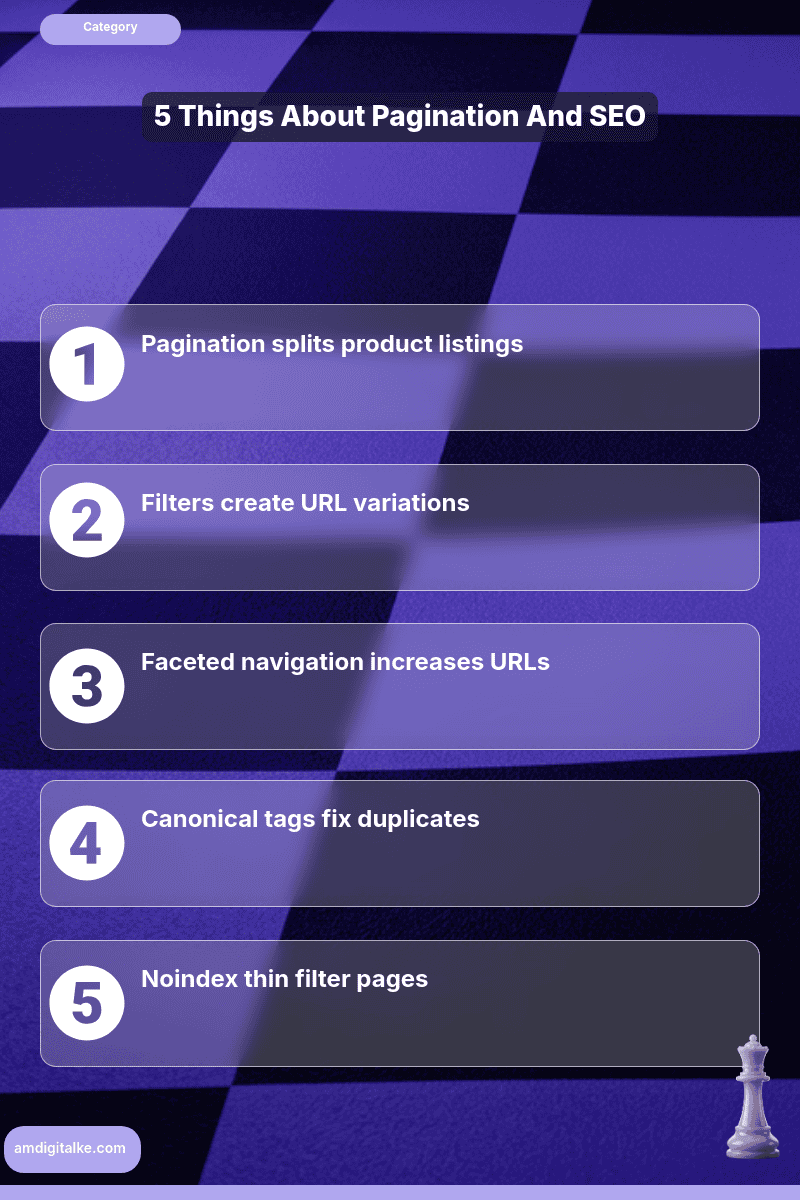ecommerce technical seo pagination filters and-infographic-kenya