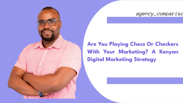 Split image showing a chess board on one side with strategic pieces positioned for long-term advantage, and a checkers board on the other side with scattered reactive moves, representing the difference between strategic and tactical marketing approaches for Kenyan businesses trying to build sustainable growth versus constantly reacting to market conditions.